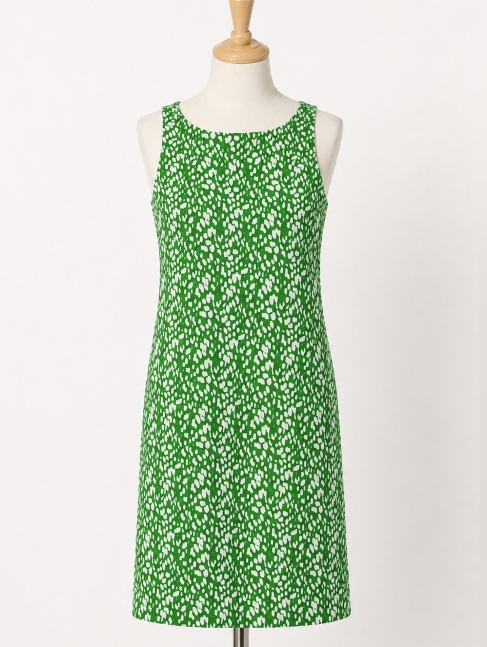 Jude Connally Sheath Dress Green Jungle Abstract Print Size Small Shift NEW $178